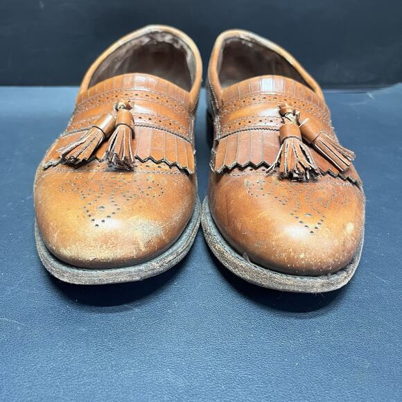 Allen Edmonds Bridgeton Shoes Mens Size 8.5 E Brown Leather Tassel Loafers USA main image 6